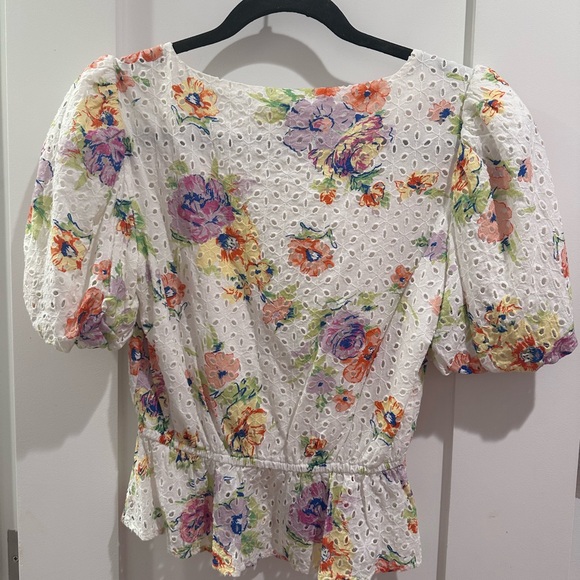 Floral Peplum Spring Top - Picture 4 of 4